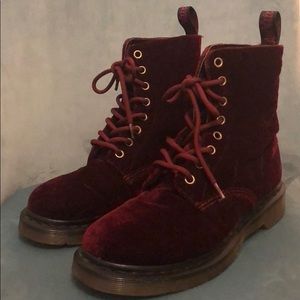Velvet Dr. Martens
